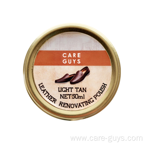 Tin shoe polish leather renovating polish